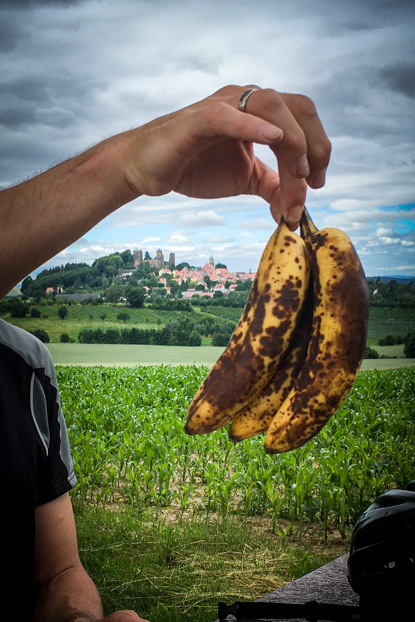 Mountainbiker lieben Bananen bei Stolpen