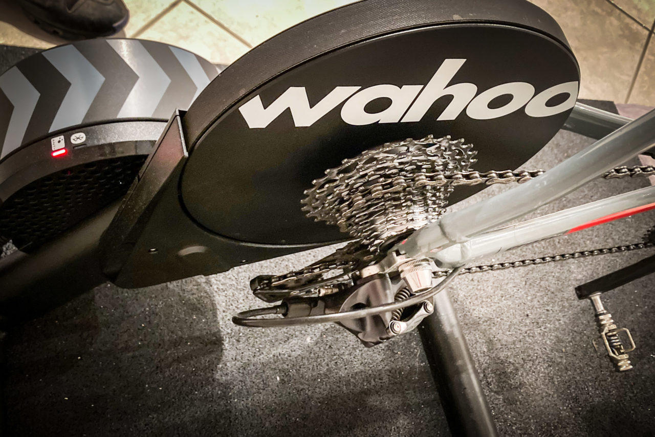 der Antriebsstrang des Rads im Zusammenspiel mit dem Wahoo Kickr